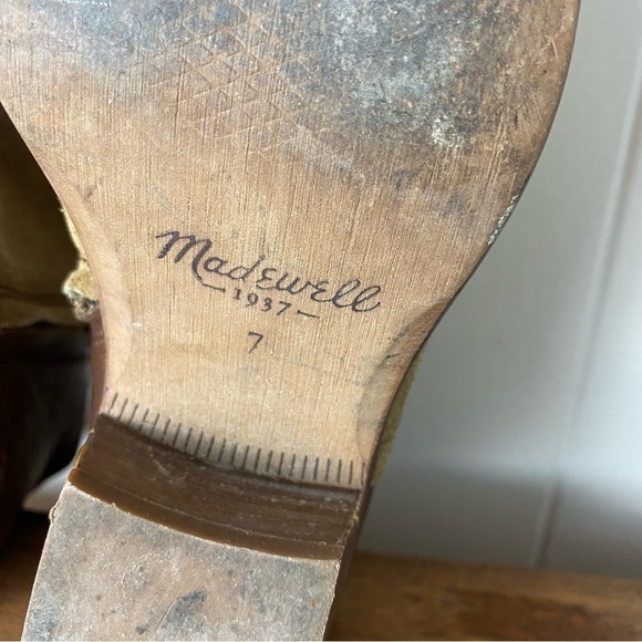 Madewell Charley Leather Suede Ankle Boots in Cigar size 7 - Picture 9 of 10
